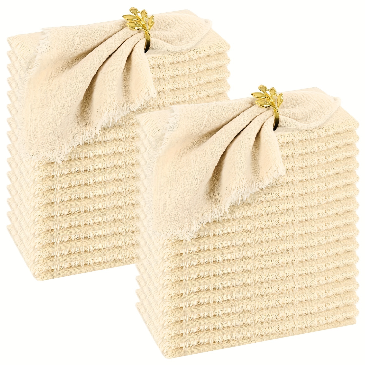 Home Textiles Uk - 50pcs 100% Cotton Square Cloth Napkins,