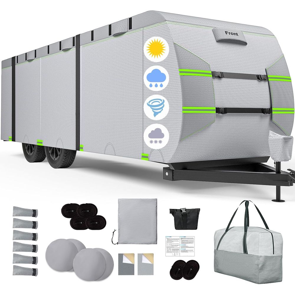 P & C Home Textiles Usa - Travel Trailer Cover fits for 24'