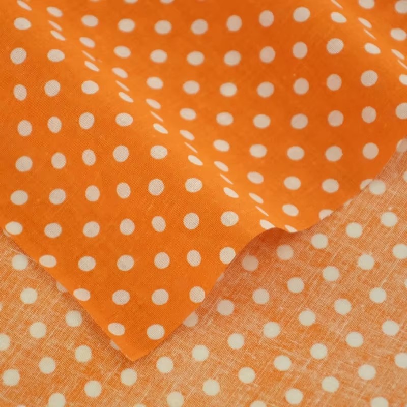 50X150CM White Orange Polka Do - Home Textiles Discount recensie en prijs