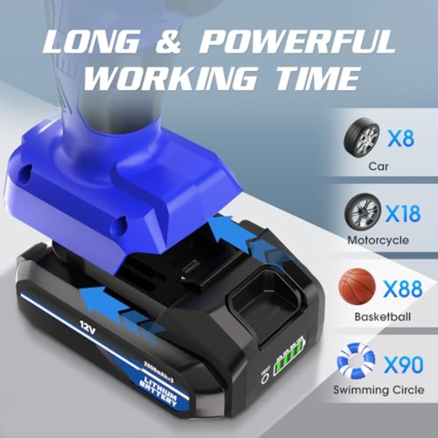 Tire Inflator Portable Air Com - P & C Home Textiles Usa recensie en prijs