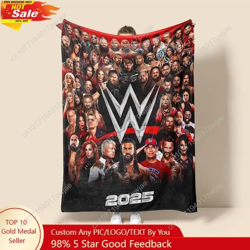 WWE Logo Flannel Throw Blanket - Home Textiles Throw recensie en prijs