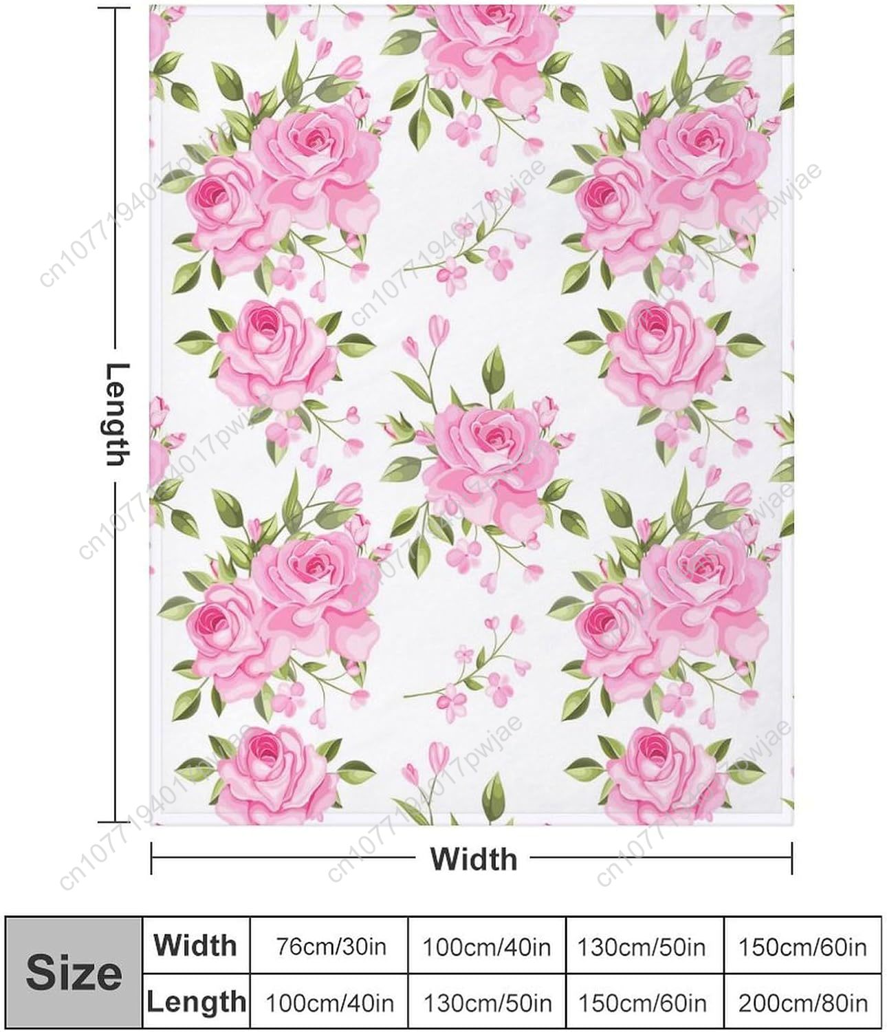 Pink Flower Throw Blanket Flor - Home Textiles Throw recensie en prijs