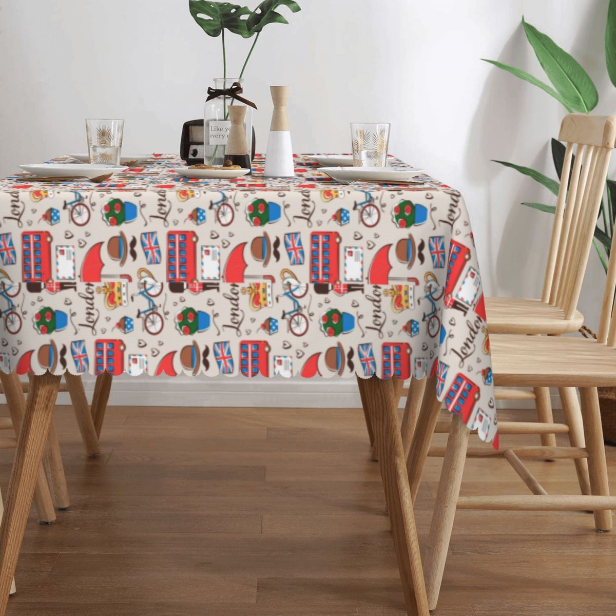 London Pattern Rectangular Tab - Home Textiles Uk recensie en prijs