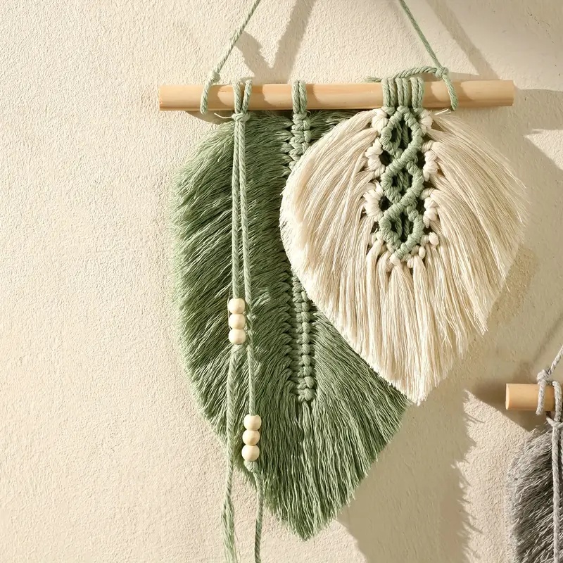 Handmade Macrame Leaf Wall Han - Home Textiles Discount recensie en prijs