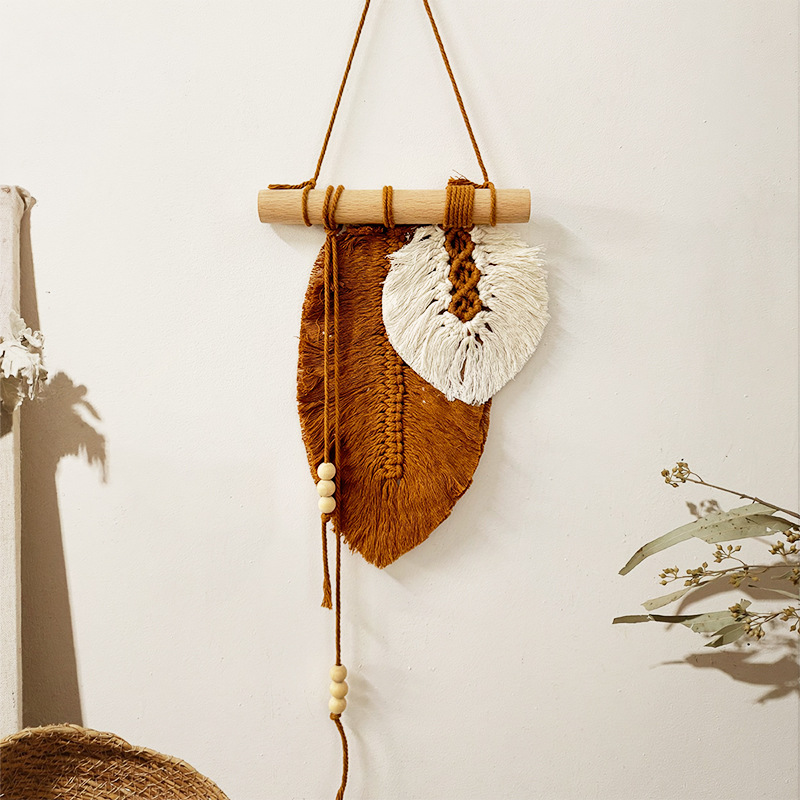 Handmade Macrame Leaf Wall Han - Home Textiles Discount recensie en prijs