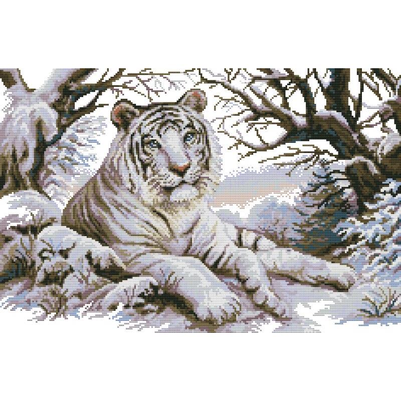 Tiger Series Animal Cross Stit - Home Textiles Discount recensie en prijs