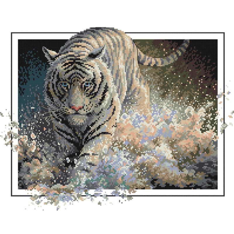 Tiger Series Animal Cross Stit - Home Textiles Discount recensie en prijs
