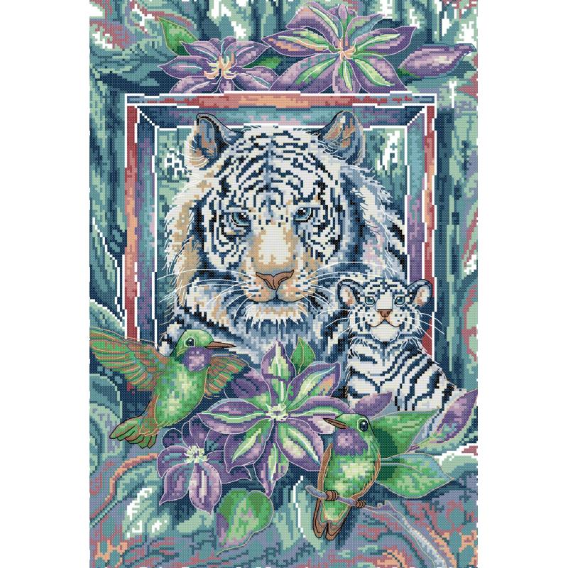 Tiger Series Animal Cross Stit - Home Textiles Discount recensie en prijs