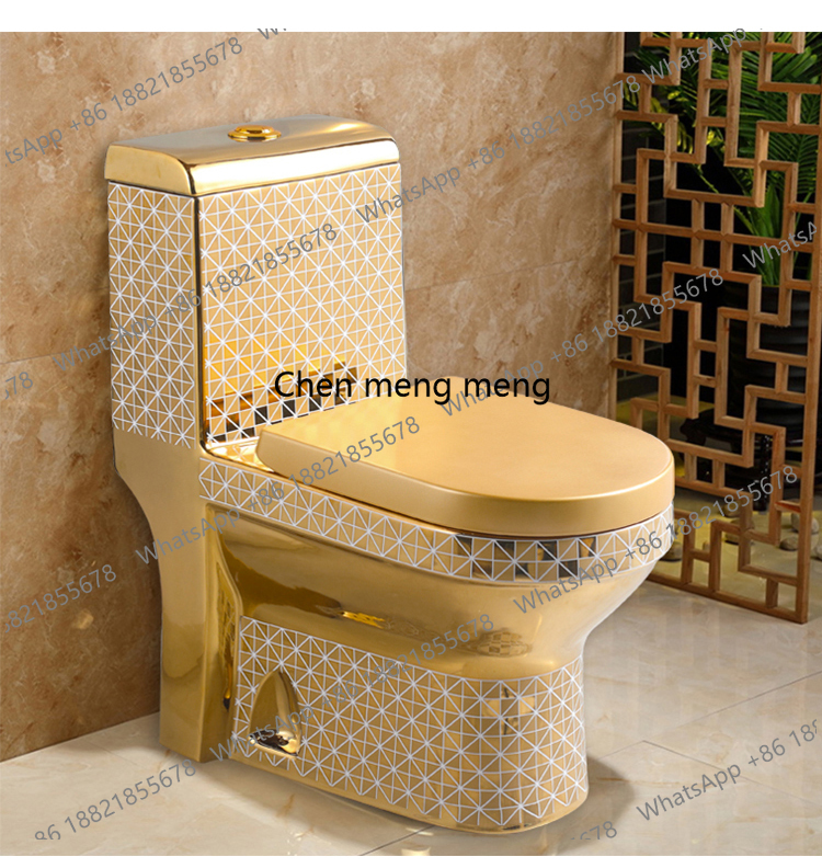 Golden Toilet,Modern One-Piece - P & C Home Textiles Usa recensie en prijs