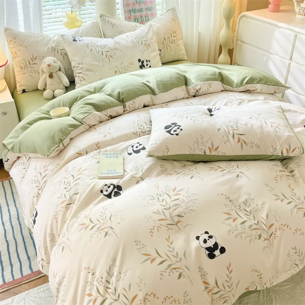 4pcs/set Plant Floral Print Se - Home Textiles Discount recensie en prijs