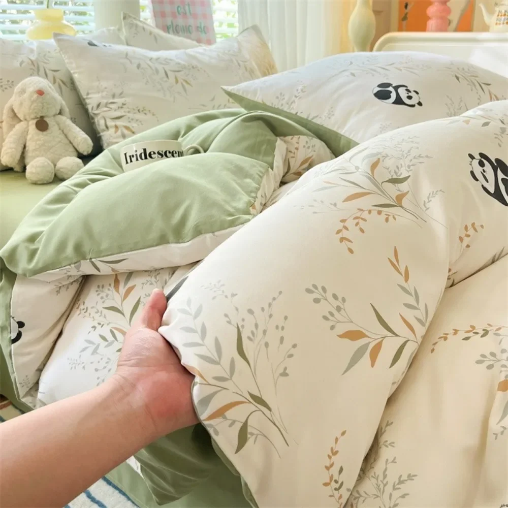 4pcs/set Plant Floral Print Se - Home Textiles Discount recensie en prijs