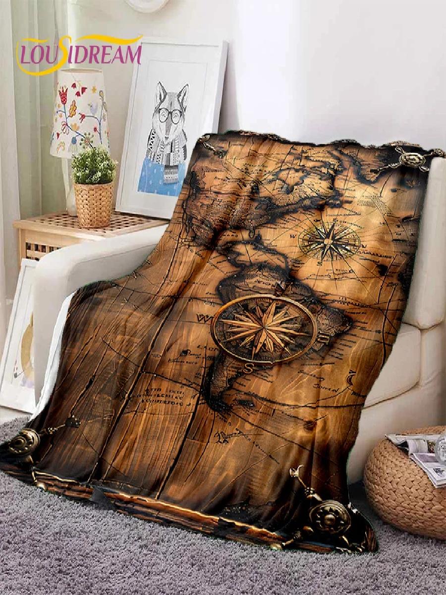 D Nautical Chart World Map Com - Home Textiles Throw recensie en prijs