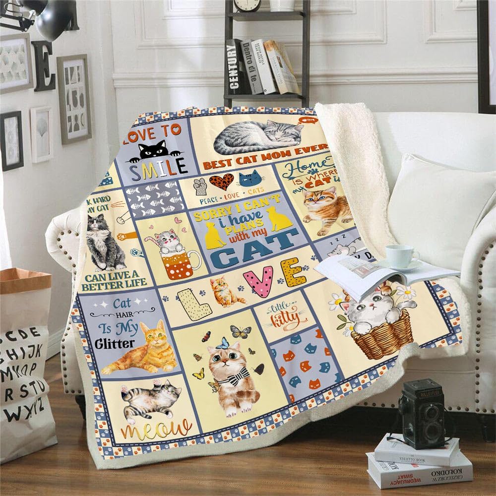 TRIKPTEY Cat Blanket Cozy Cat  - Home Textiles Throw recensie en prijs