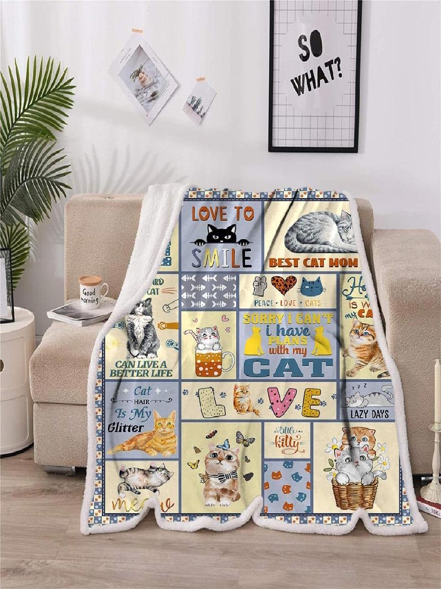 TRIKPTEY Cat Blanket Cozy Cat  - Home Textiles Throw recensie en prijs