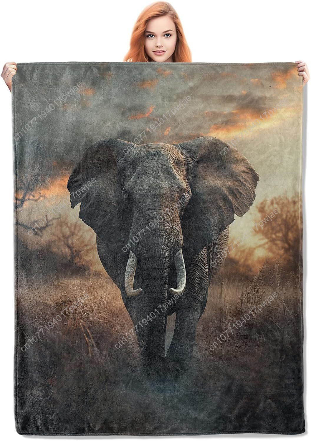 Elephant Fleece Blanket, Reali - Home Textiles Throw recensie en prijs