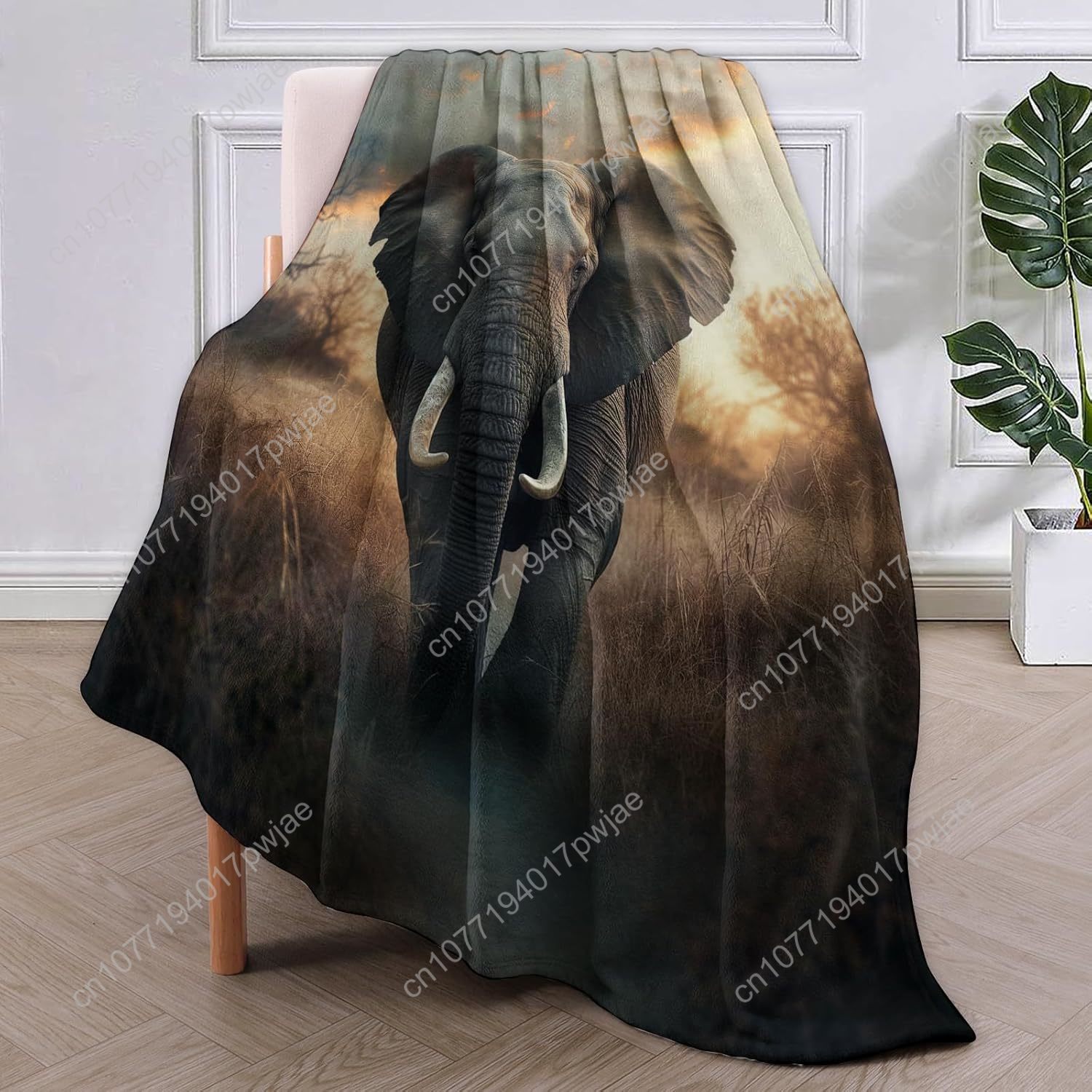 Elephant Fleece Blanket, Reali - Home Textiles Throw recensie en prijs