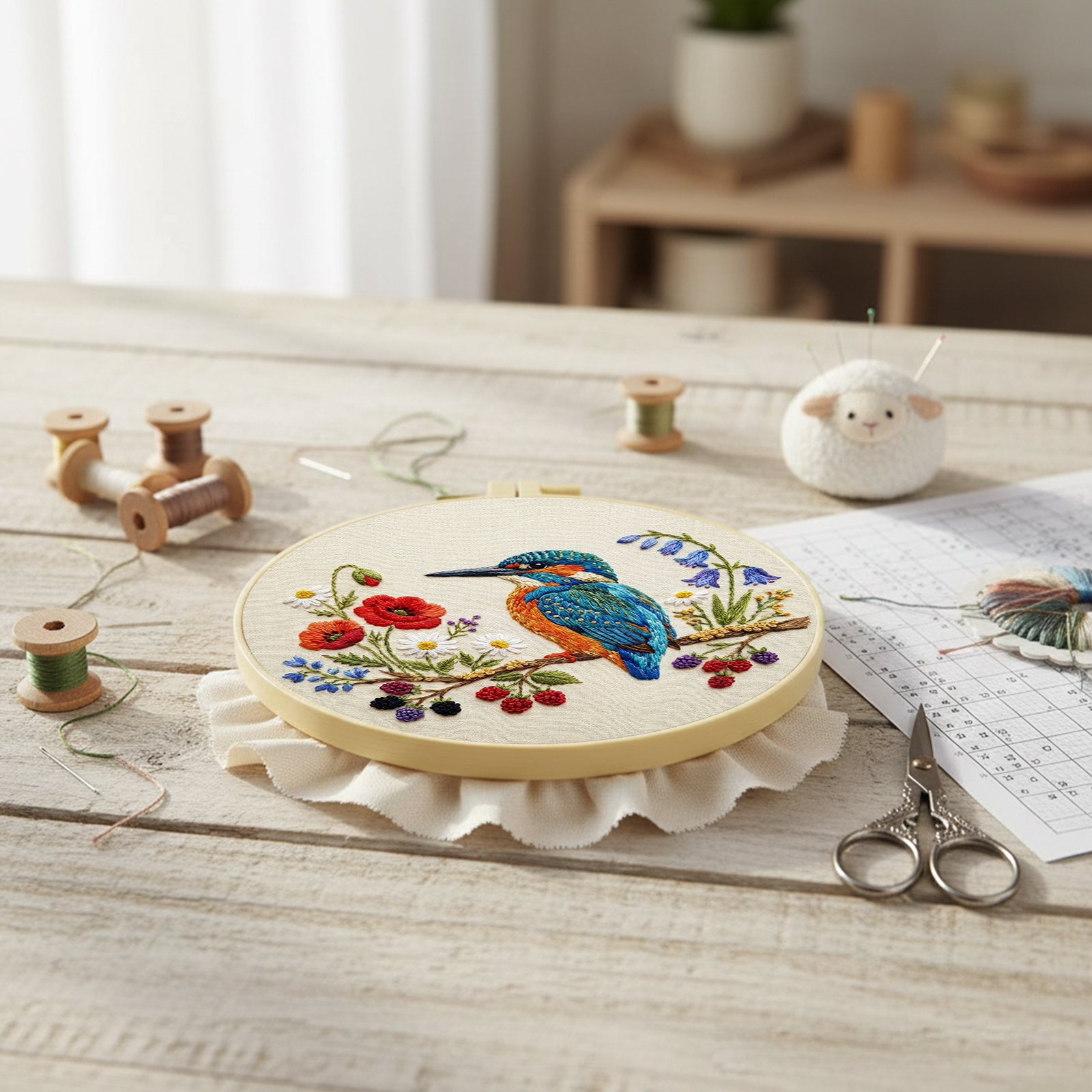 30x30cm Bird Flower Embroidery - Home Textiles Discount recensie en prijs