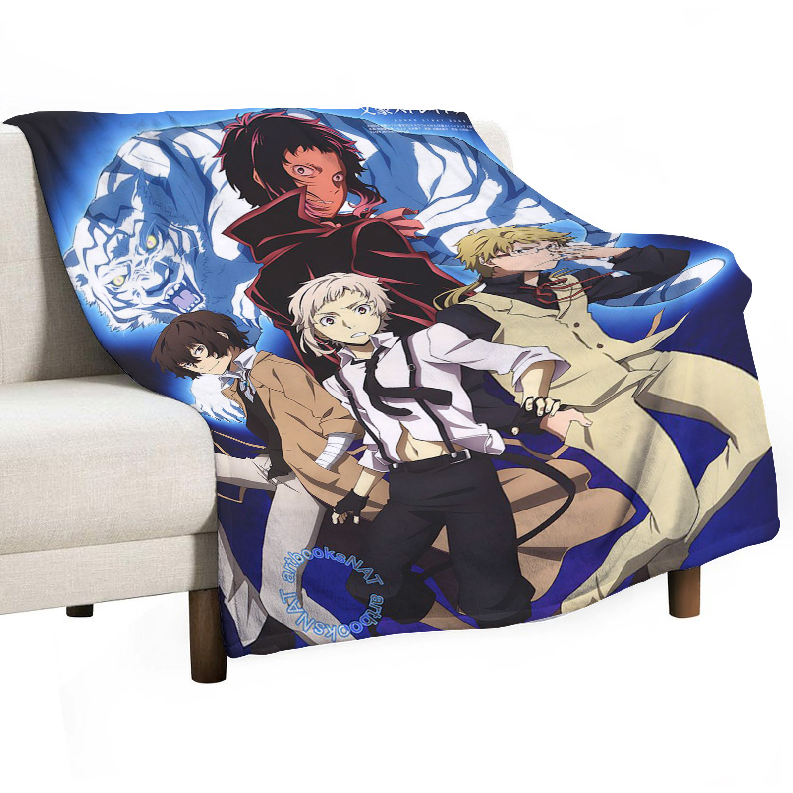 Bungo Stray Dogs Sofa Throw Bl - Home Textiles Throw recensie en prijs