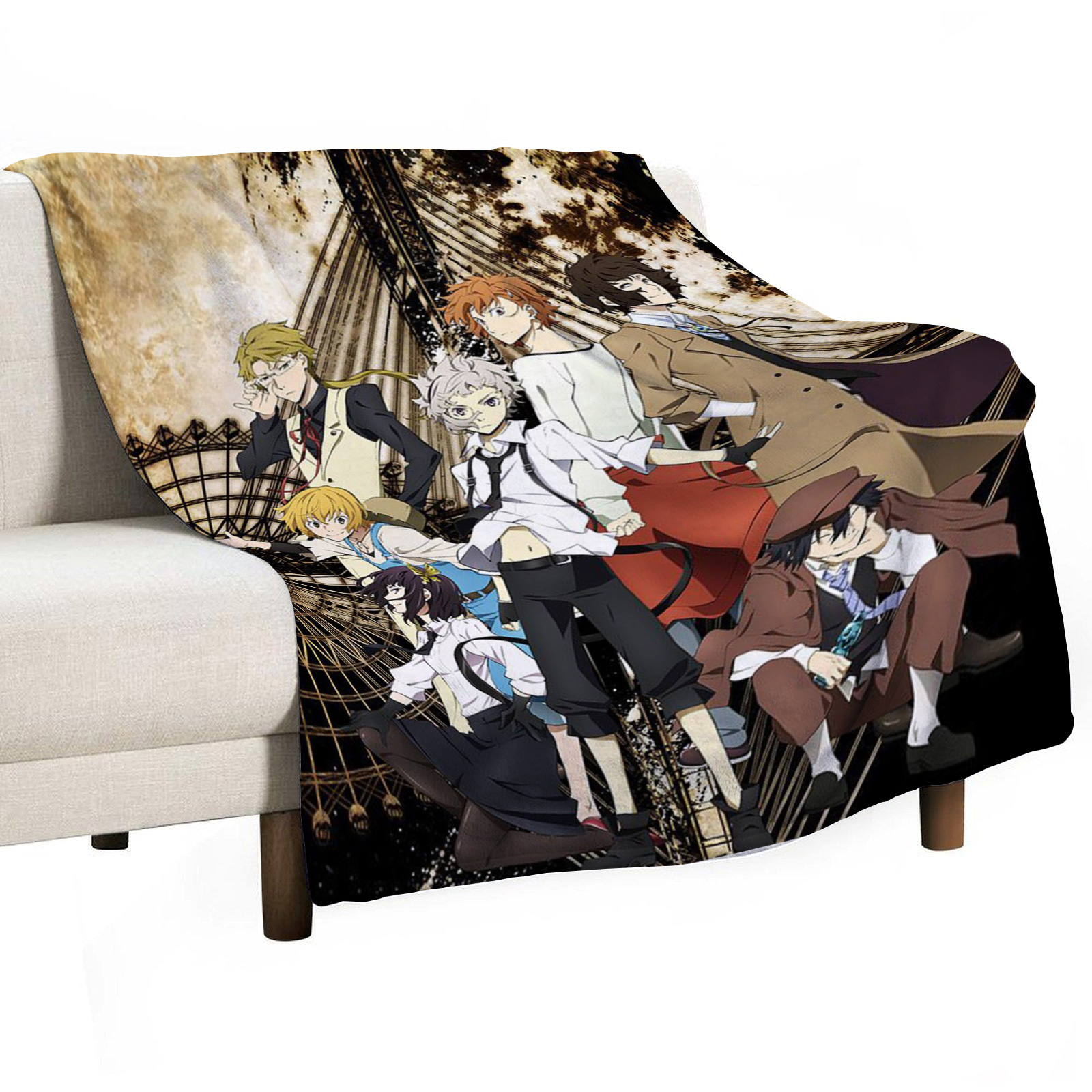 Bungo Stray Dogs Sofa Throw Bl - Home Textiles Throw recensie en prijs