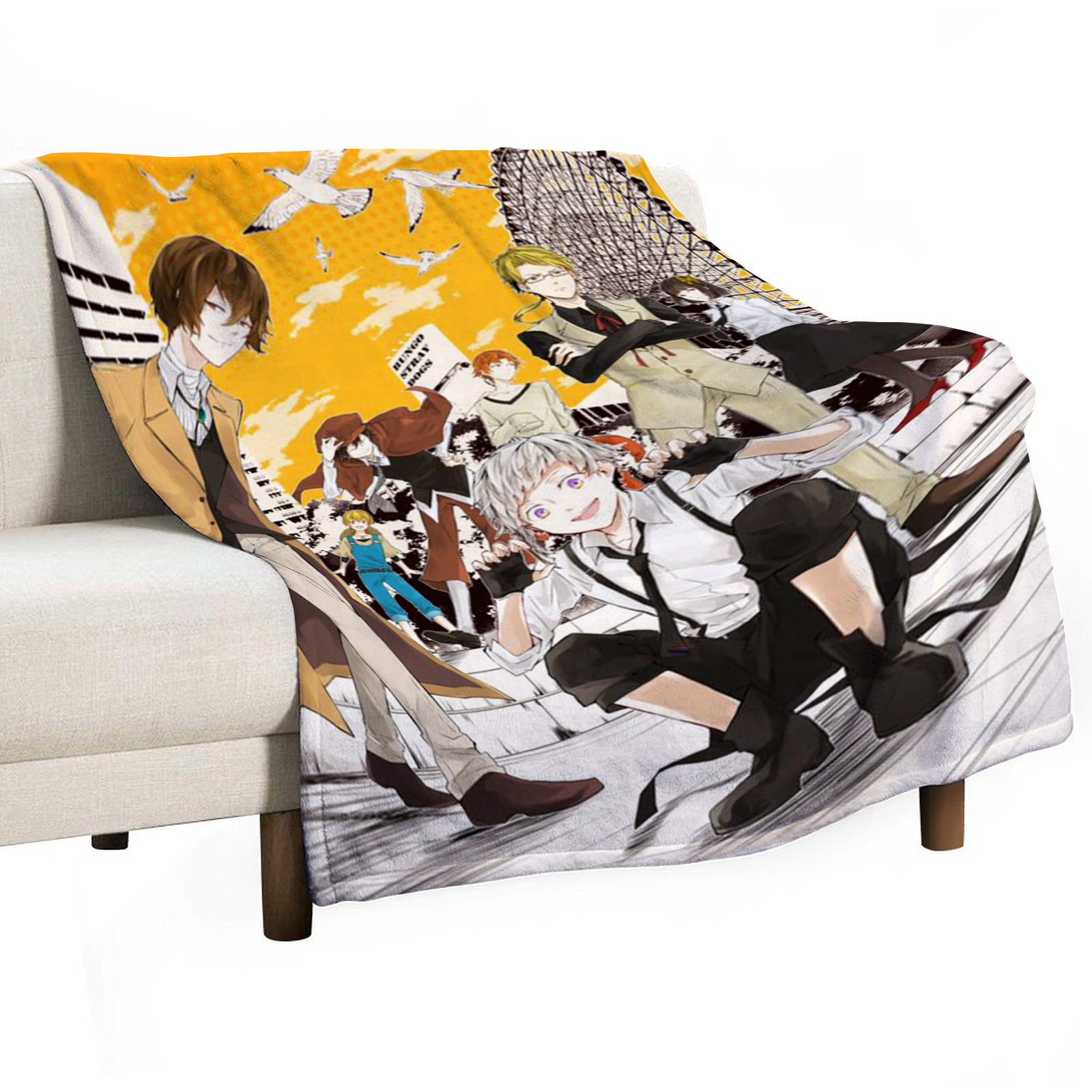Bungo Stray Dogs Sofa Throw Bl - Home Textiles Throw recensie en prijs