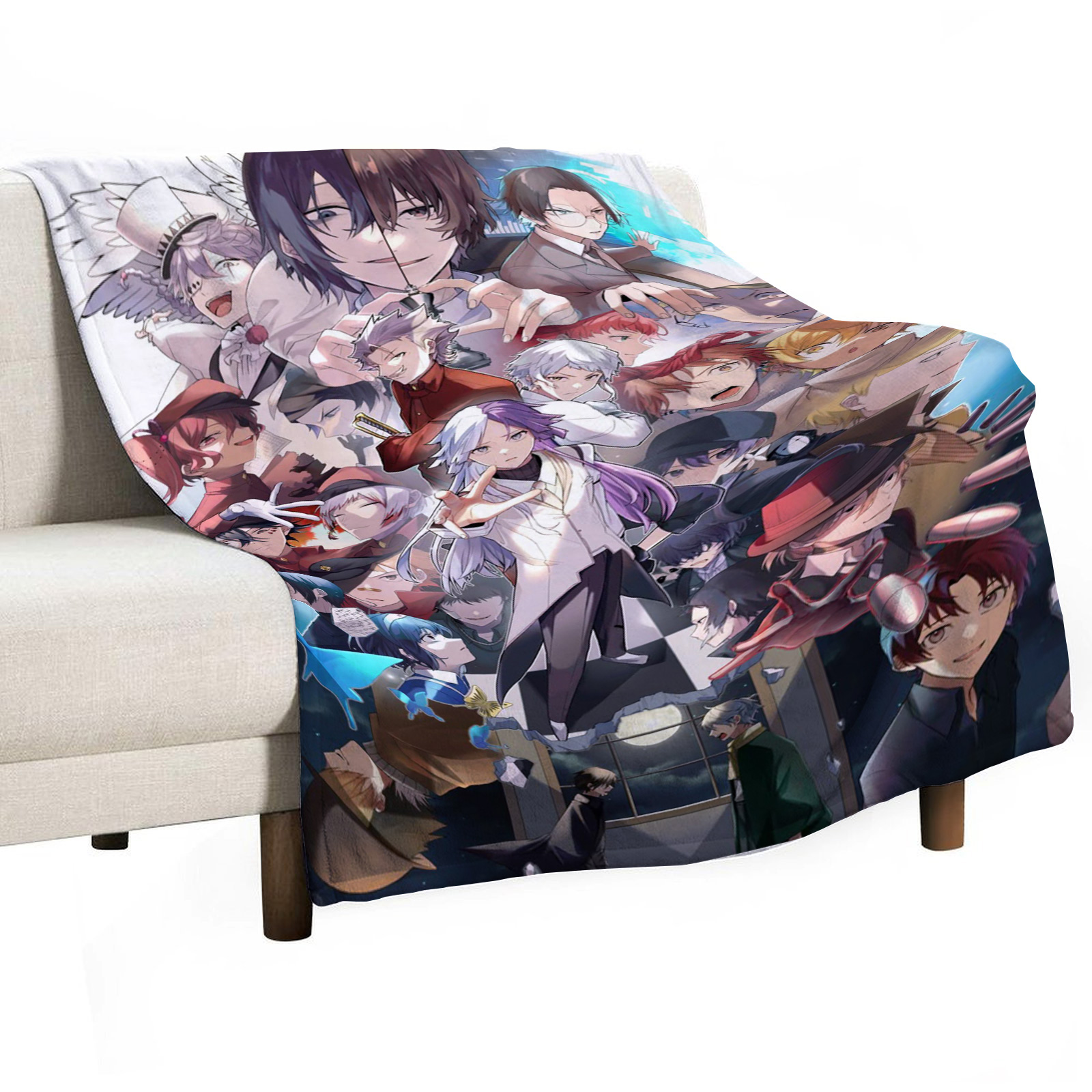 Bungo Stray Dogs Sofa Throw Bl - Home Textiles Throw recensie en prijs