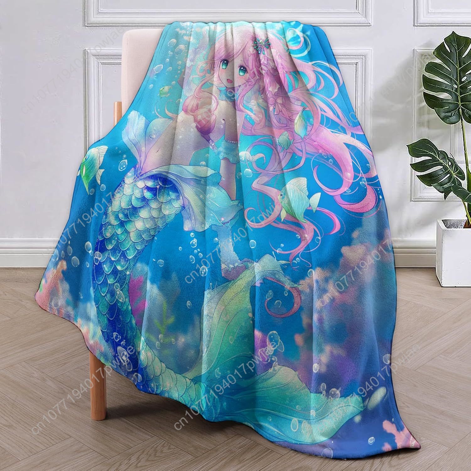 Cute Mermaid Blanket Cartoon F - Home Textiles Throw recensie en prijs