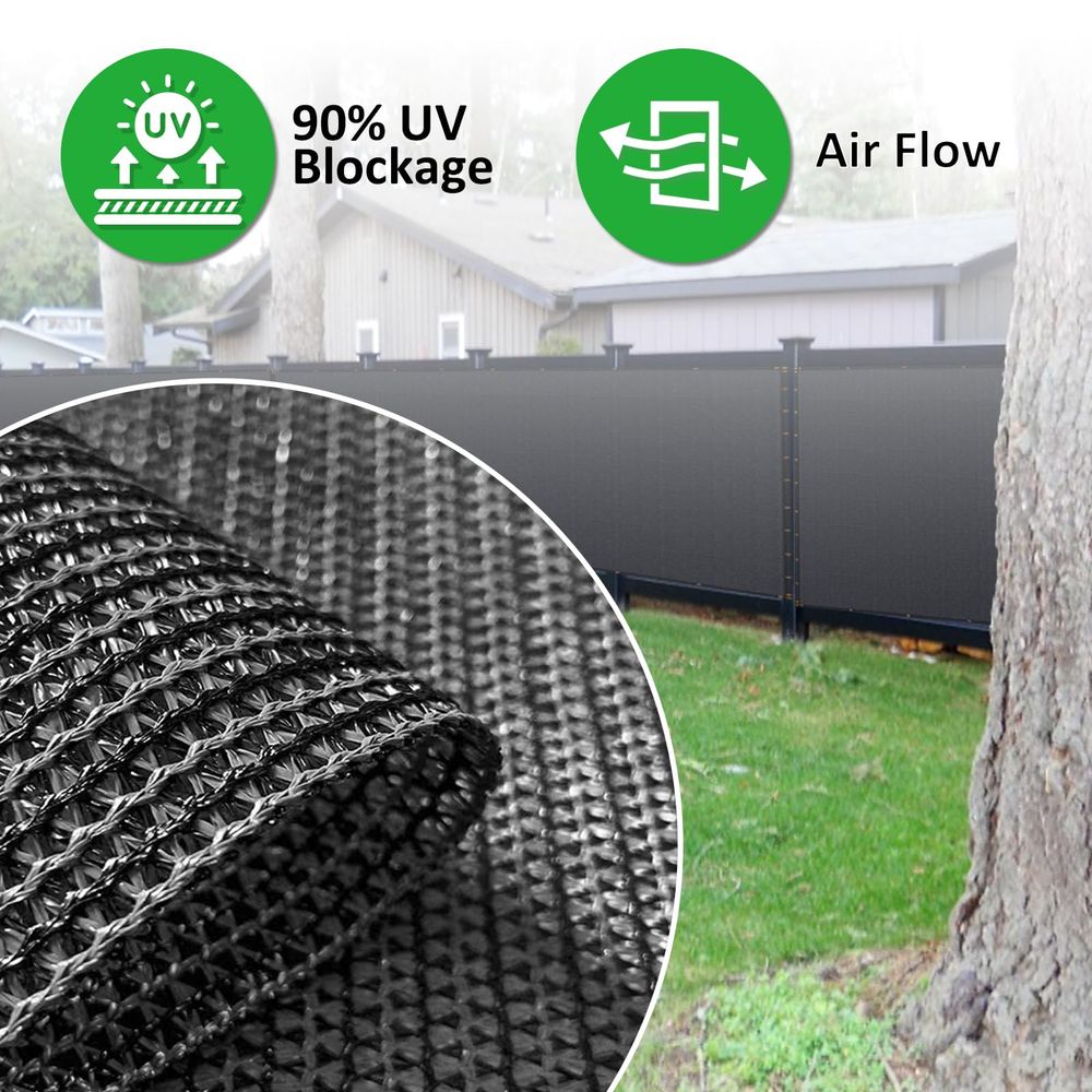 x 100ft Black Privacy Screen F - P & C Home Textiles Usa recensie en prijs