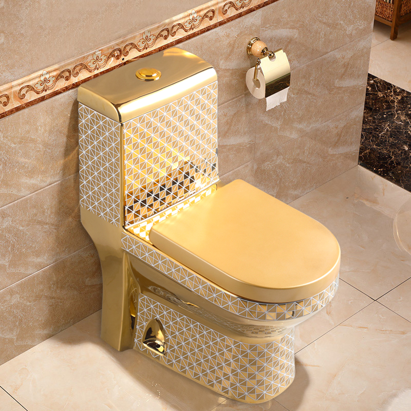 Golden Toilet,Modern One-Piece - P & C Home Textiles Usa recensie en prijs
