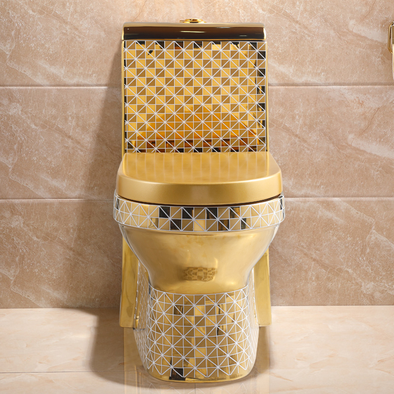 Golden Toilet,Modern One-Piece - P & C Home Textiles Usa recensie en prijs