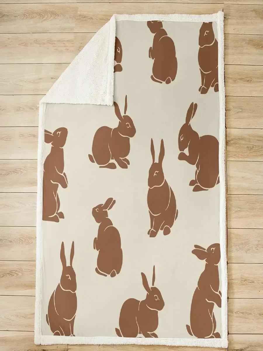 Soft Brown Bunny Fleece Throw  - Home Textiles Throw recensie en prijs